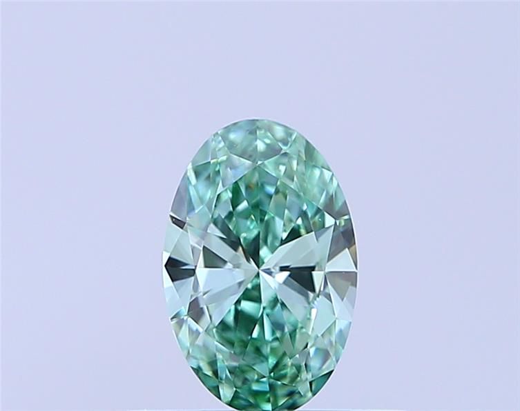 0.4 CT Fancy Vivid Green OVAL