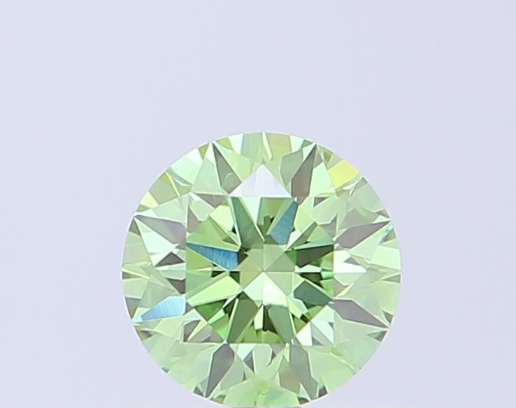 0.52 CT Fancy Vivid Green ROUND