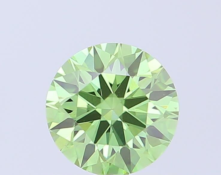 0.71 CT Fancy Vivid Green ROUND