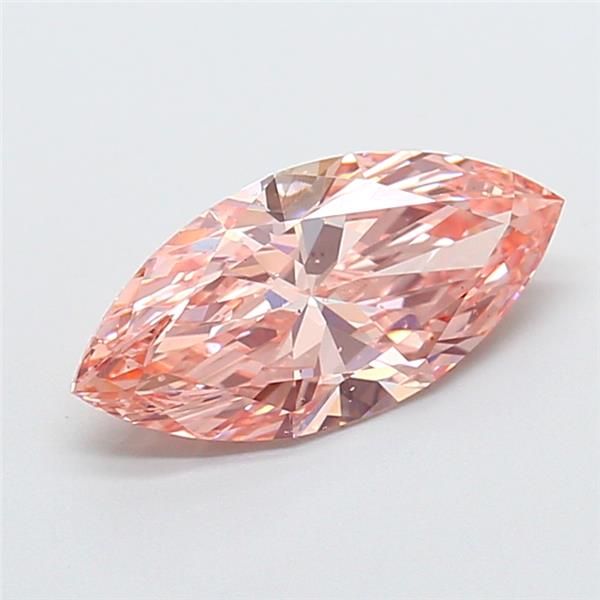 2.0 CT Fancy Vivid Brownish Pink MARQUISE