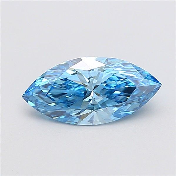 1.57 CT Fancy Vivid Blue MARQUISE