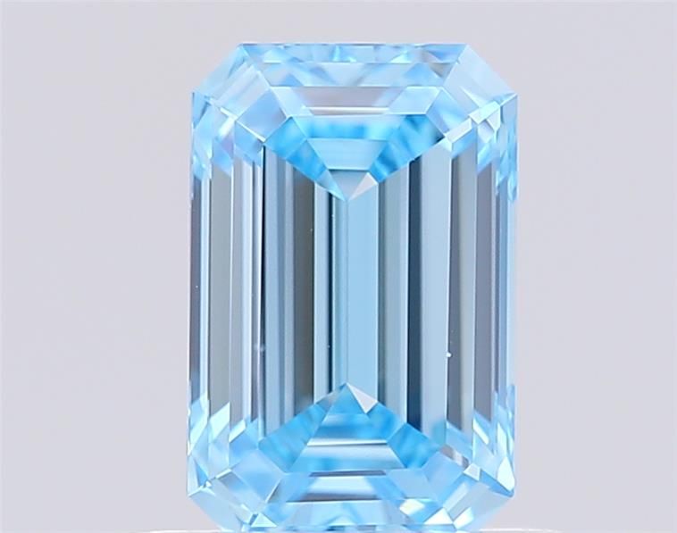 0.93 CT Fancy Vivid Blue EMERALD