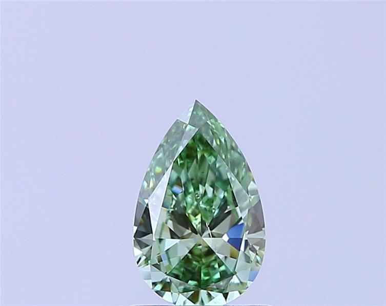 1.01 CT Fancy Vivid Green PEAR