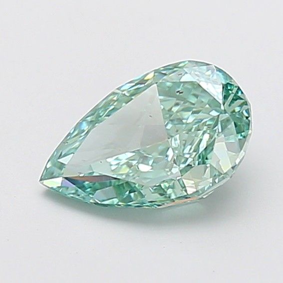 1.55 CT Fancy Vivid Green PEAR