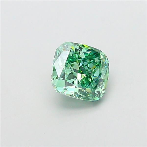 1.5 CT Fancy Vivid Green CUSHION MODIFIED