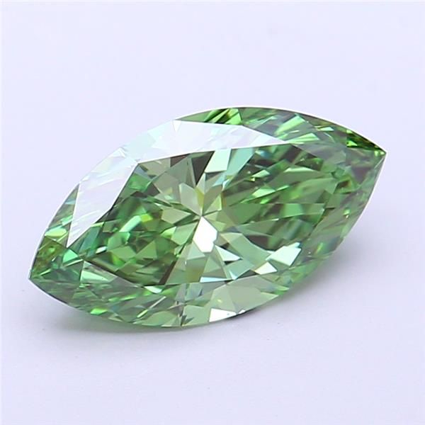 1.0 CT Fancy Vivid Green MARQUISE