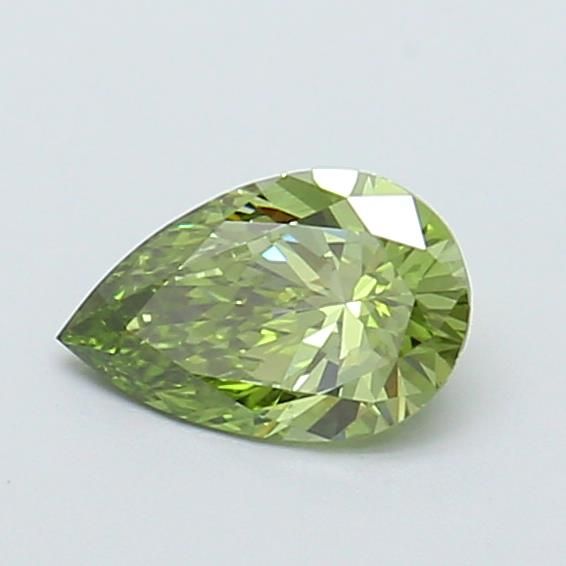 0.52 CT Fancy Vivid Green PEAR
