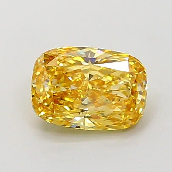 1.09 CT Fancy Intense Brownish Yellow CUSHION MODIFIED