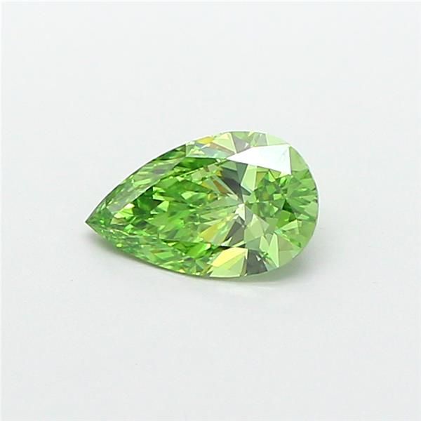 1.0 CT Fancy Vivid Green PEAR