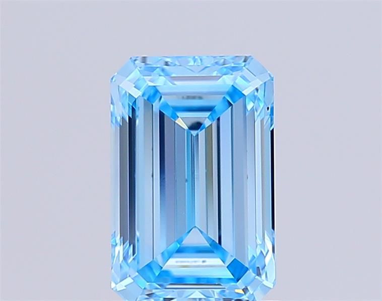 1.53 CT Fancy Vivid Blue EMERALD