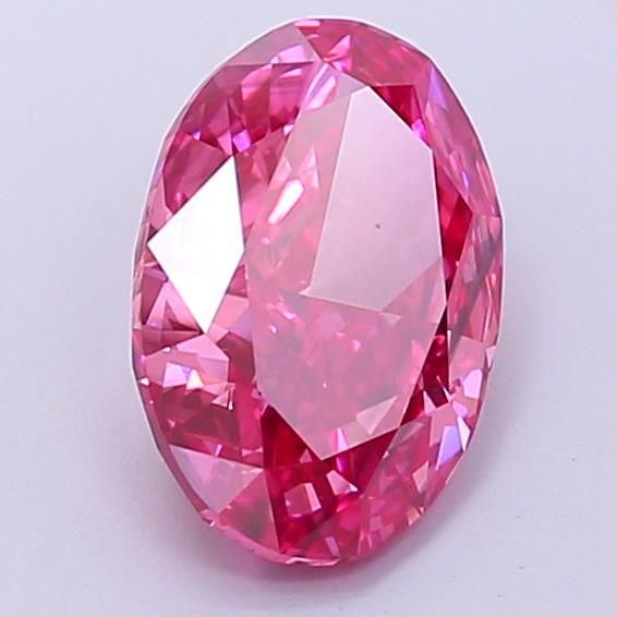 2.09 CT Fancy Vivid Pink OVAL