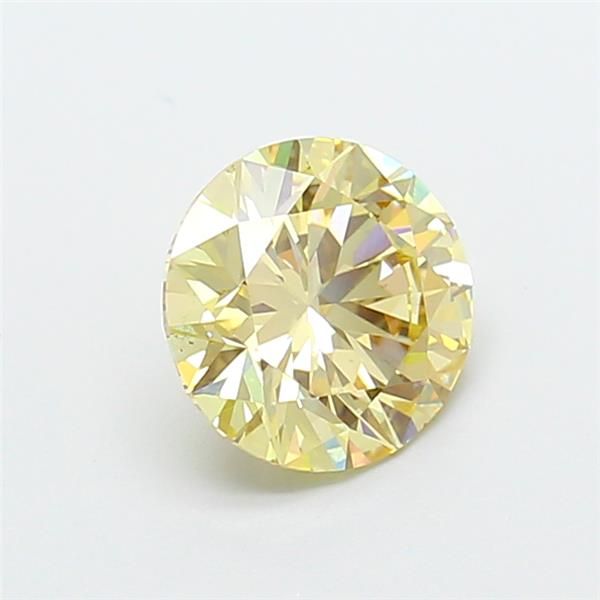 1.5 CT Fancy Light Brownish Yellow ROUND
