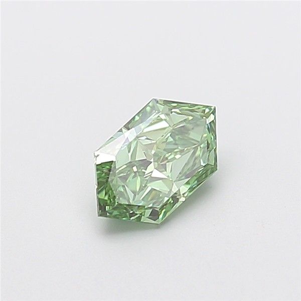 1.01 CT Fancy Vivid Green HEXAGONAL