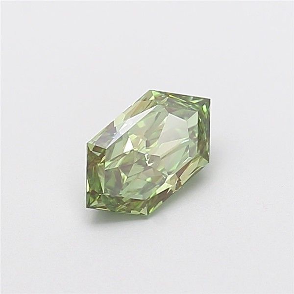 1.02 CT Fancy Vivid Green HEXAGONAL