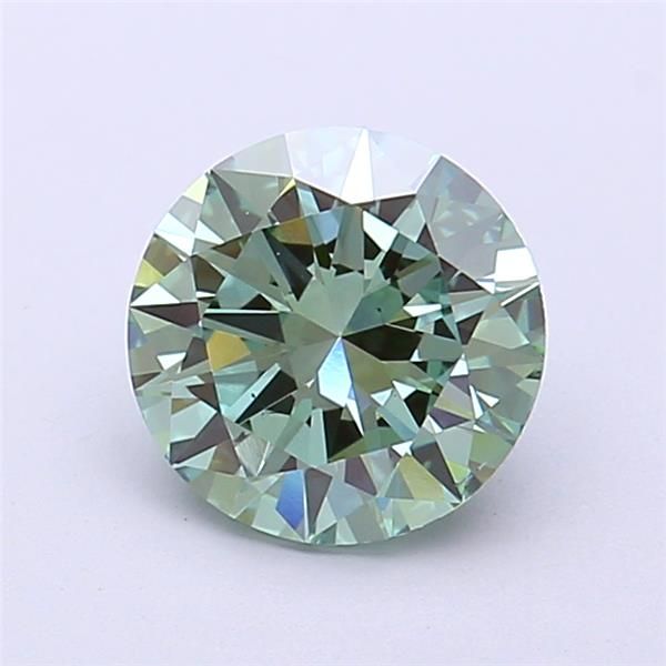 1.51 CT Fancy Vivid Green ROUND