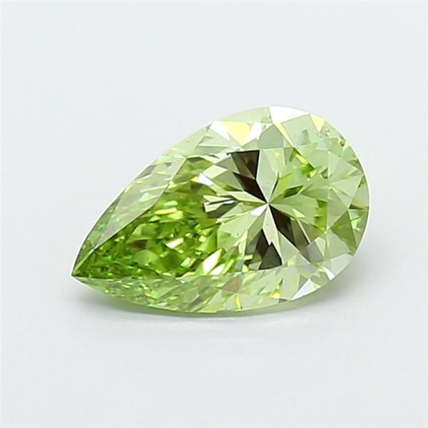 1.0 CT Fancy Vivid Green PEAR
