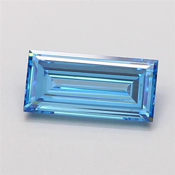 1.09 CT Fancy Vivid Blue BAGUETTE