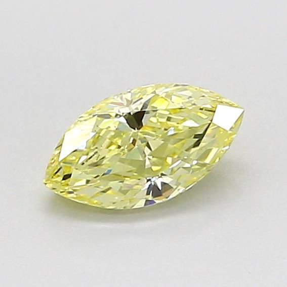 0.51 CT Fancy Intense Yellow MARQUISE