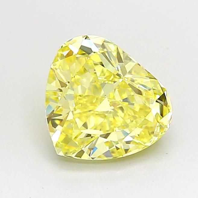 1.52 CT Fancy Intense Yellow HEART