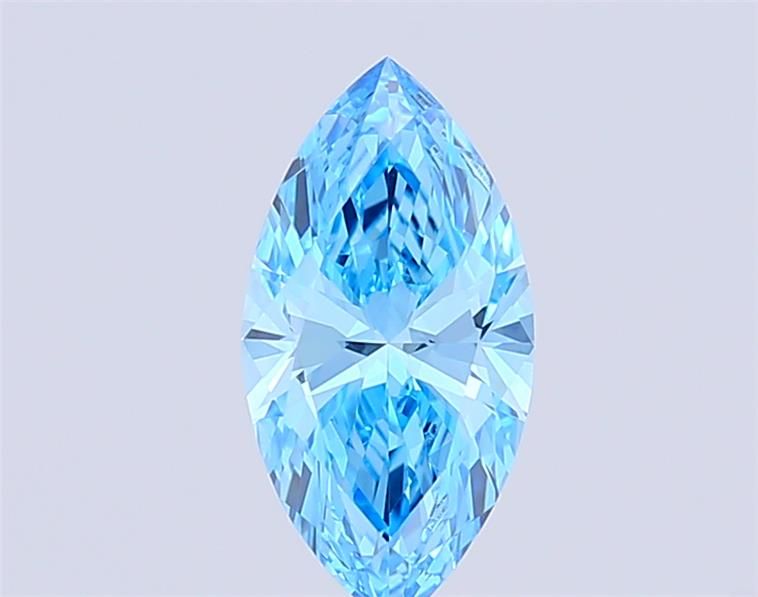 1.15 CT Fancy Vivid Blue MARQUISE