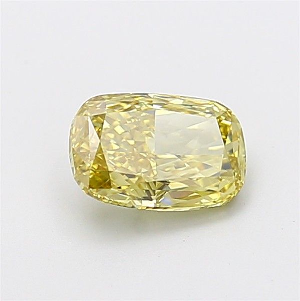 1.25 CT Fancy Intense Yellow CUSHION MODIFIED