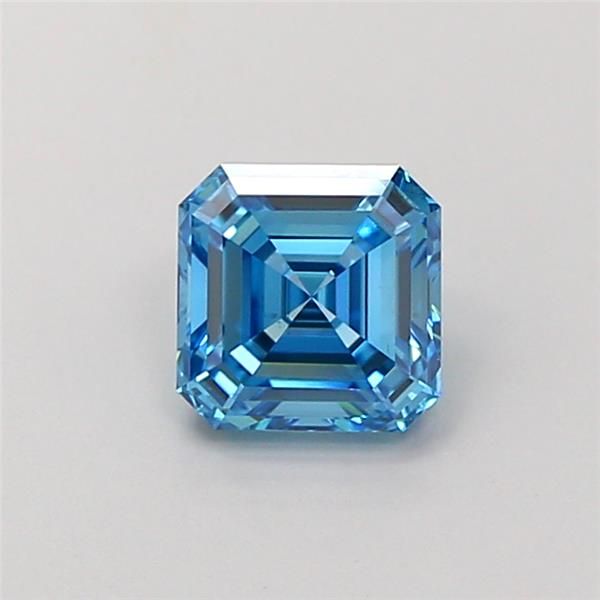 1.01 CT Fancy Vivid Blue ASSCHER