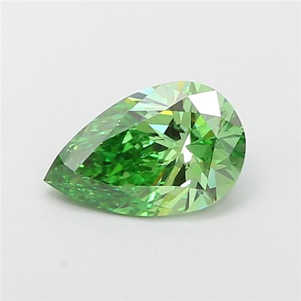 1.0 CT Fancy Vivid Green PEAR