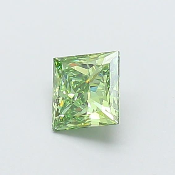 0.72 CT Fancy Vivid Green PRINCESS