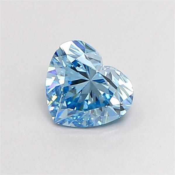 0.76 CT Fancy Vivid Blue HEART