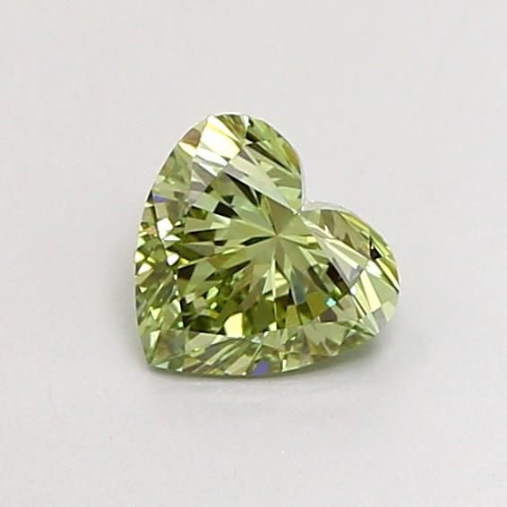 0.58 CT Fancy Intense Green HEART
