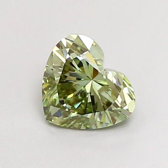 0.75 CT Fancy Intense Green HEART
