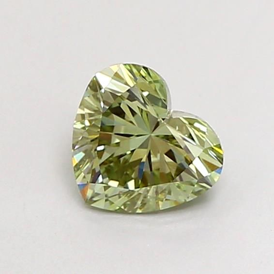 0.72 CT Fancy Intense Green HEART
