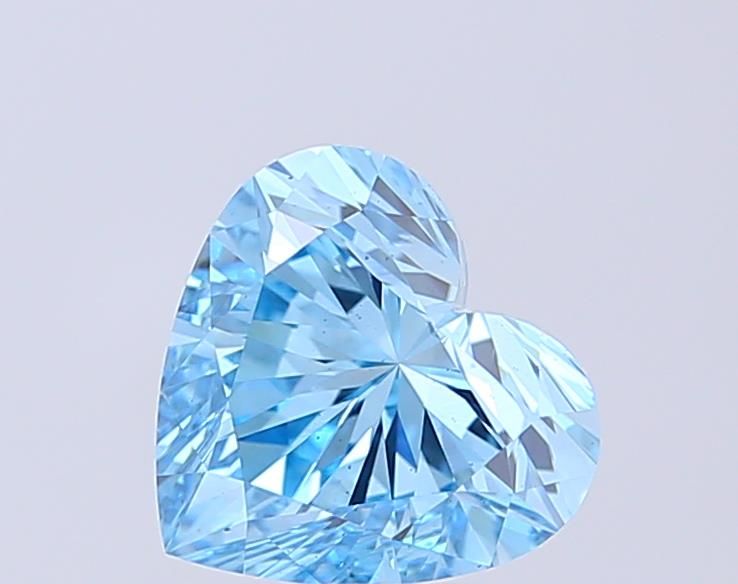 2.0 CT Fancy Vivid Blue HEART