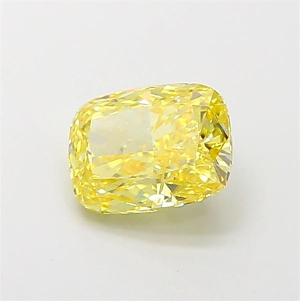 1.04 CT Fancy Vivid Yellow CUSHION MODIFIED