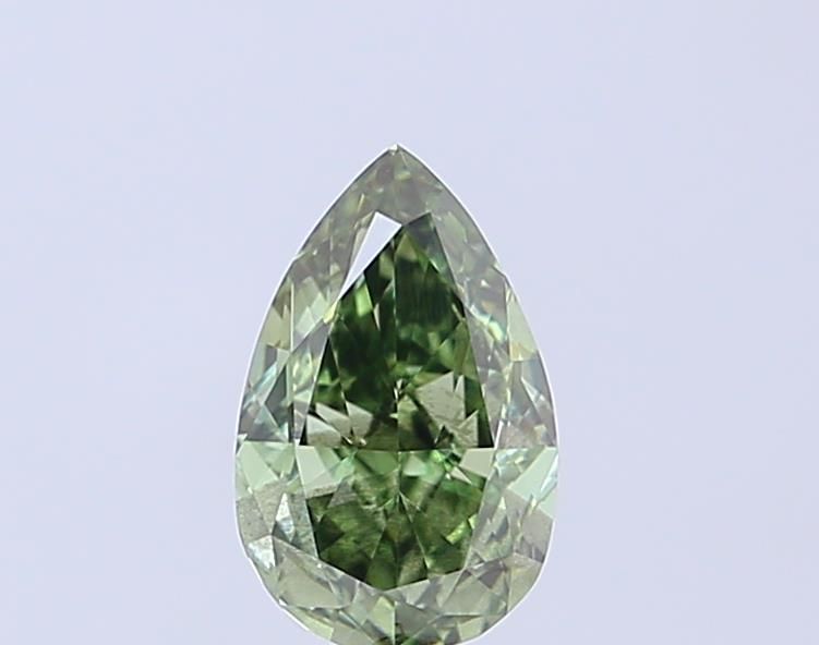 1.06 CT Fancy Vivid Green PEAR