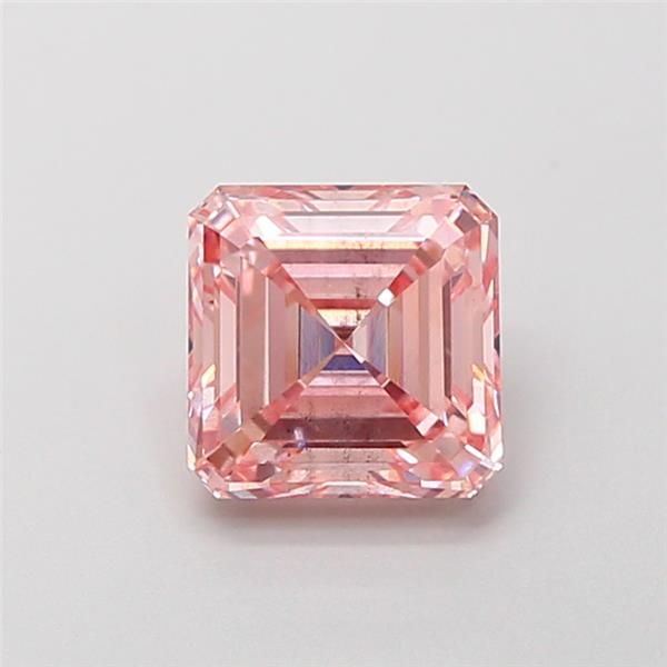 1.52 CT Fancy Intense Pink ASSCHER
