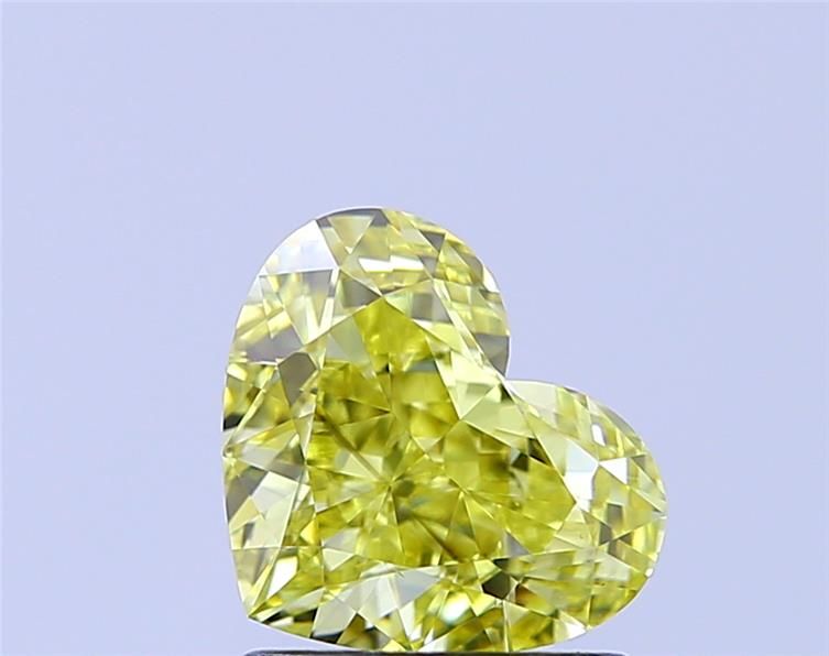 1.54 CT Fancy Intense Yellow HEART