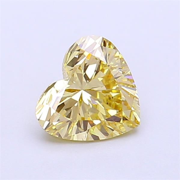 0.87 CT Fancy Yellow HEART