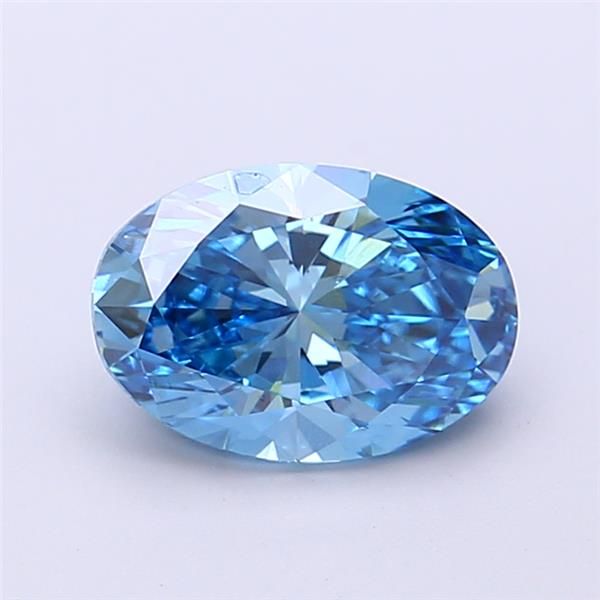 1.5 CT Fancy Vivid Blue OVAL