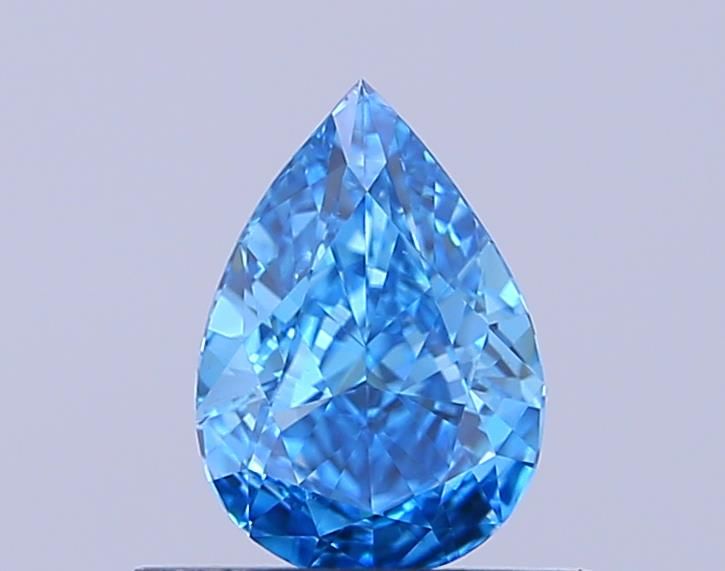 0.57 CT Fancy Vivid Blue PEAR