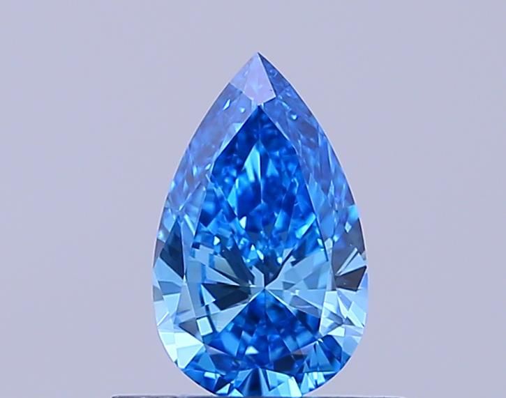 0.54 CT Fancy Vivid Blue PEAR