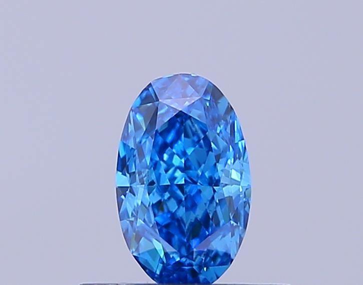 0.52 CT Fancy Vivid Blue OVAL