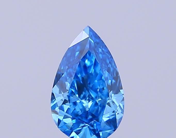 0.35 CT Fancy Vivid Blue PEAR