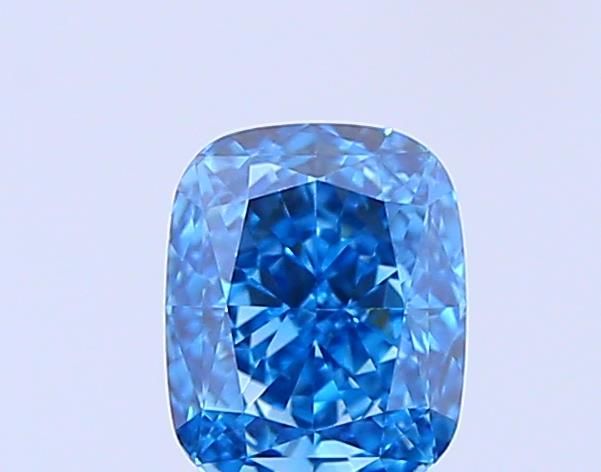 0.64 CT Fancy Vivid Blue CUSHION BRILLIANT
