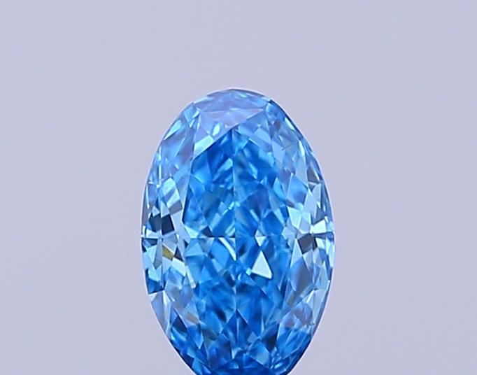 0.32 CT Fancy Vivid Blue OVAL