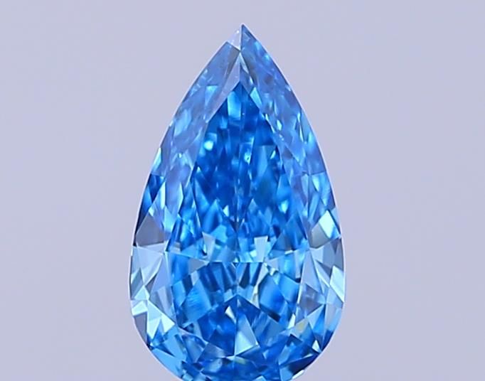 0.37 CT Fancy Vivid Blue PEAR