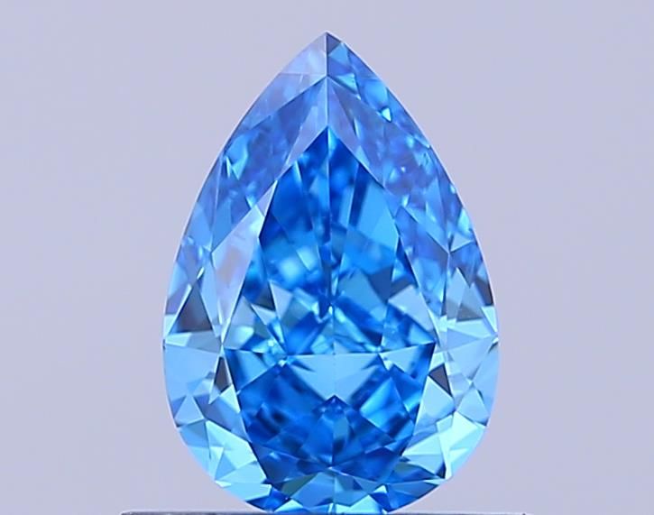 0.7 CT Fancy Vivid Blue PEAR
