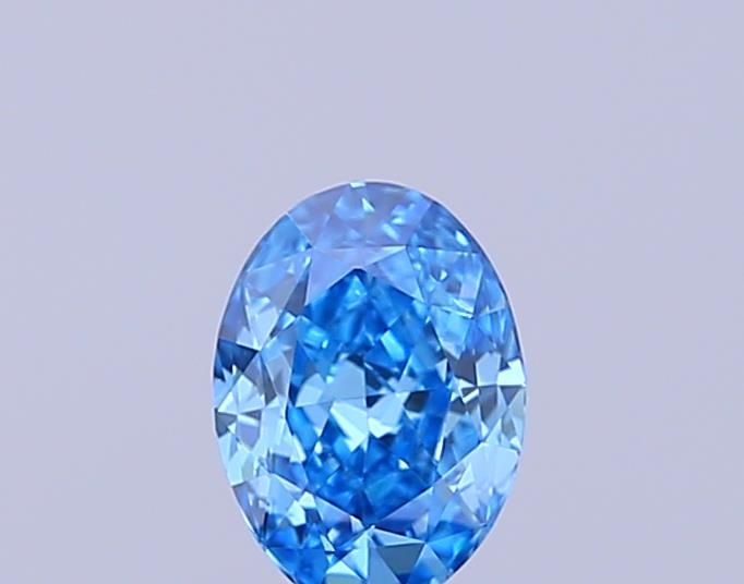 0.33 CT Fancy Vivid Blue OVAL
