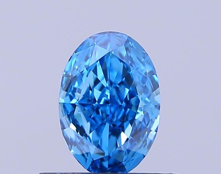 0.5 CT Fancy Vivid Blue OVAL