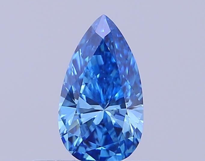 0.35 CT Fancy Vivid Blue PEAR